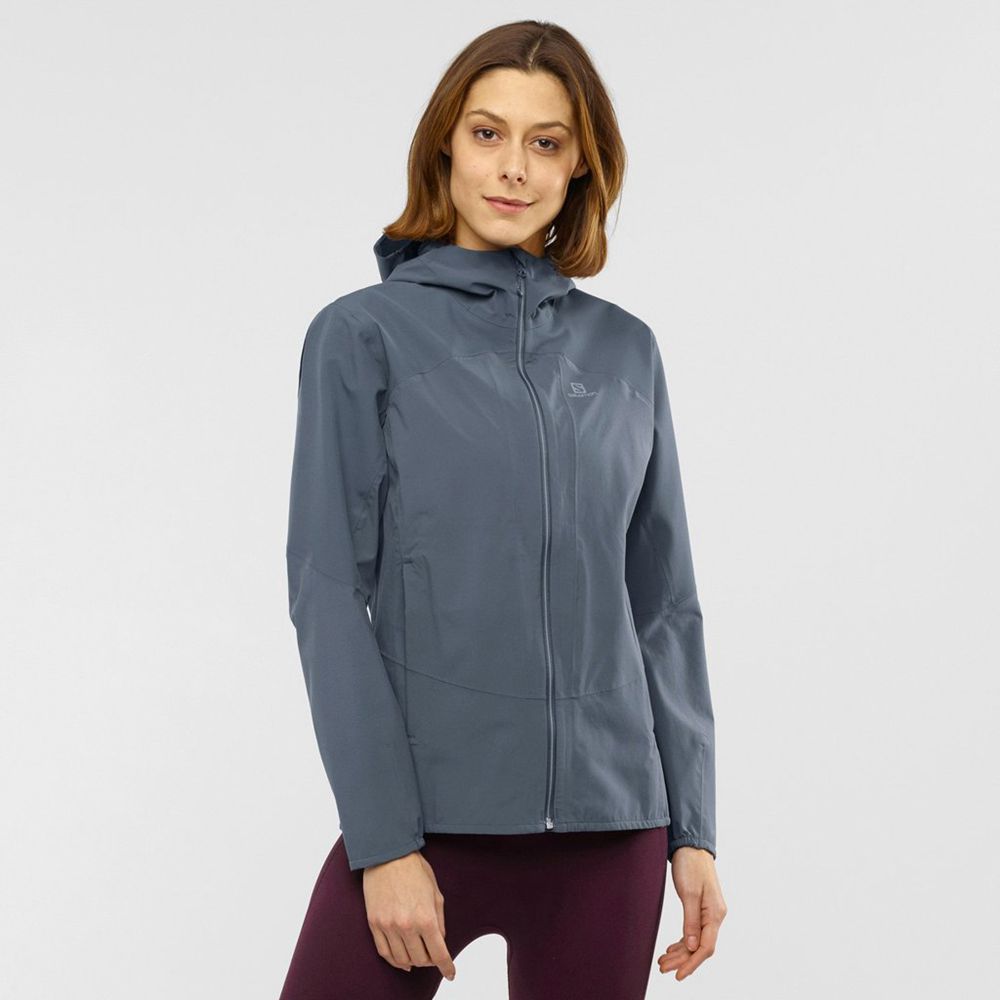 Salomon Israel OUTLINE - Womens Jackets - Black (LAUJ-82603)